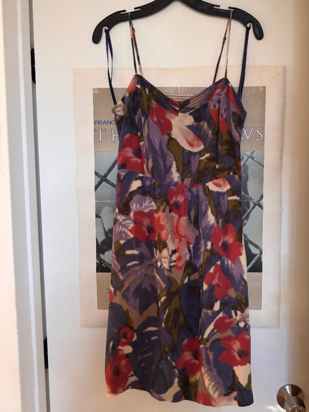 Anthropologie Moulinette Soeurs Watercolor Floral Silk Midi Dress